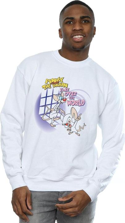 Immagine prodotto Universal Textiles Pinky And The Brain Take Over The World Felpa Uomo (XXL)