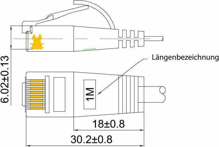Produktbild Wirewin Netzwerkkabel, rund (UTP, CAT6, 1.50 m)