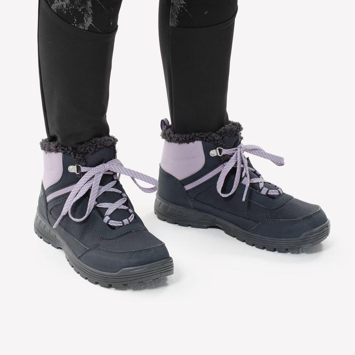 Immagine prodotto Quechua Scarpe invernali per bambini taglia 35-38 stringate, calde, impermeabili, da trekking - SH100 (38)