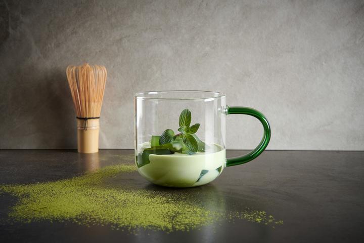 Produktbild ASA Selection ASA coppa Glas Becher mit grünem Henkel 0,4l (0.40 l, 1 x)