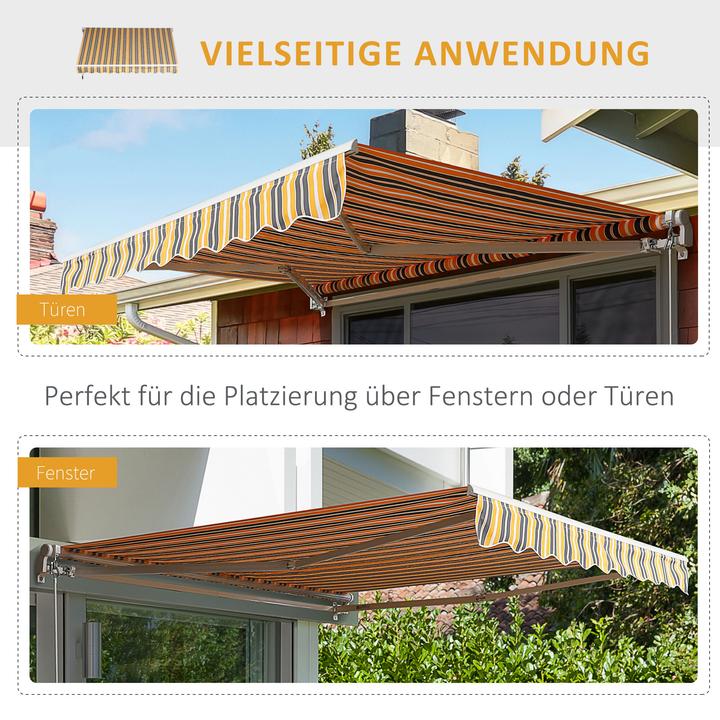 Produktbild Outsunny Gartenmarkise mit Faltarm (2.95 m)