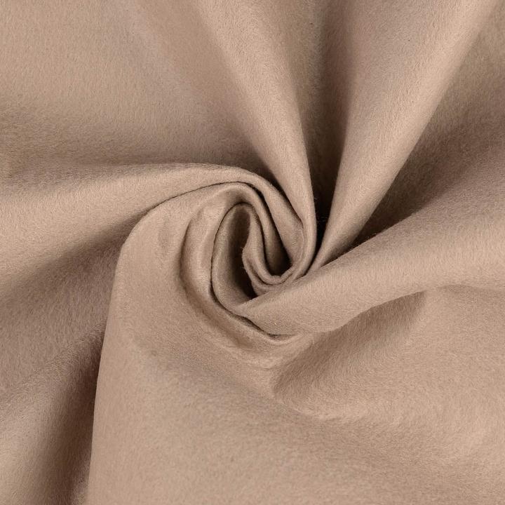 Actual product image Stoffrestposten Craft Felt - Taupe - Minimum selling quantity: 1 Meter