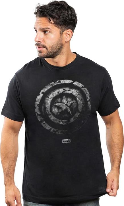 Produktbild Captain America Mens Brick Shield Shield T-Shirt (XL)