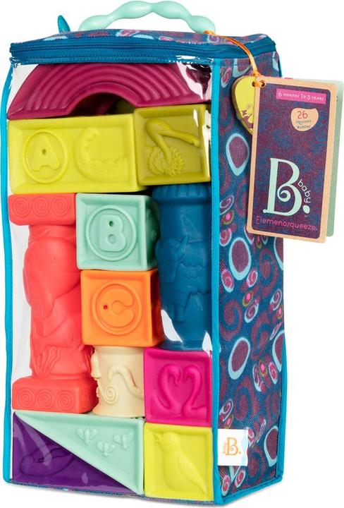Actual product image B.toys B. Elemenosqueeze Building Blocks NEW