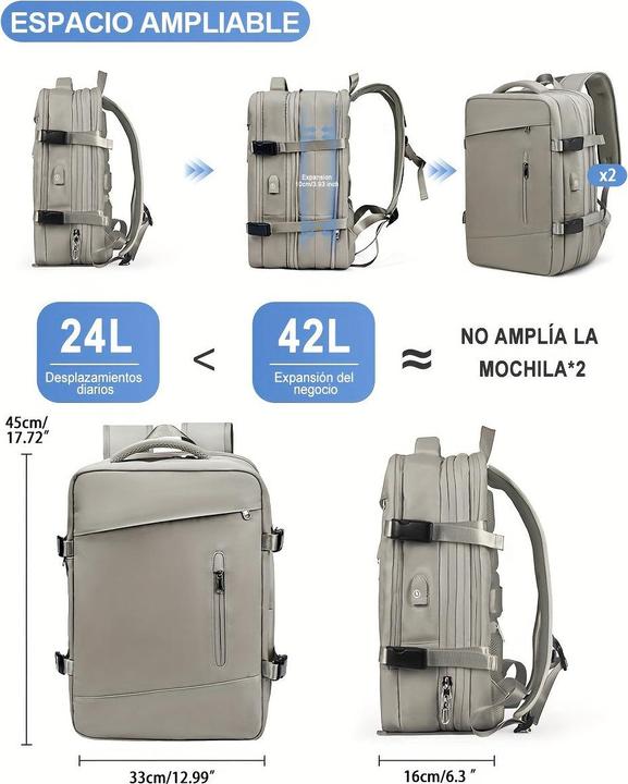 Produktbild Only-Bags.Store Kurzzeit-Geschäftsreisetasche, Gepäck Leichter Computerrucksack mit grossem Fassungsvermögen