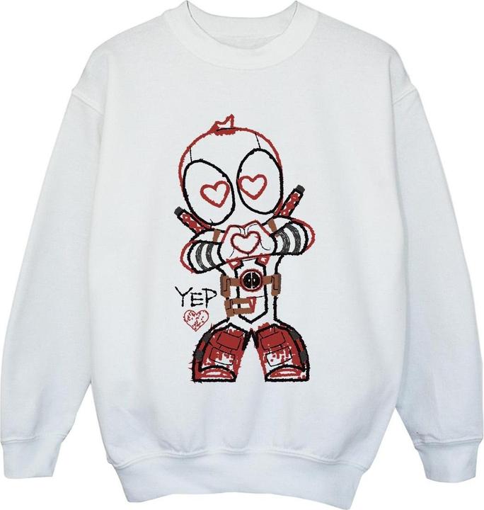 Image du produit - Sweat DEADPOOL LOVE BEAM LINE - Fille (116)