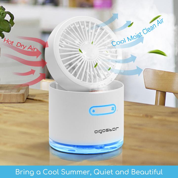 Produktbild Aigostar Mini Mist Fan 300ML white VDE /Windgift