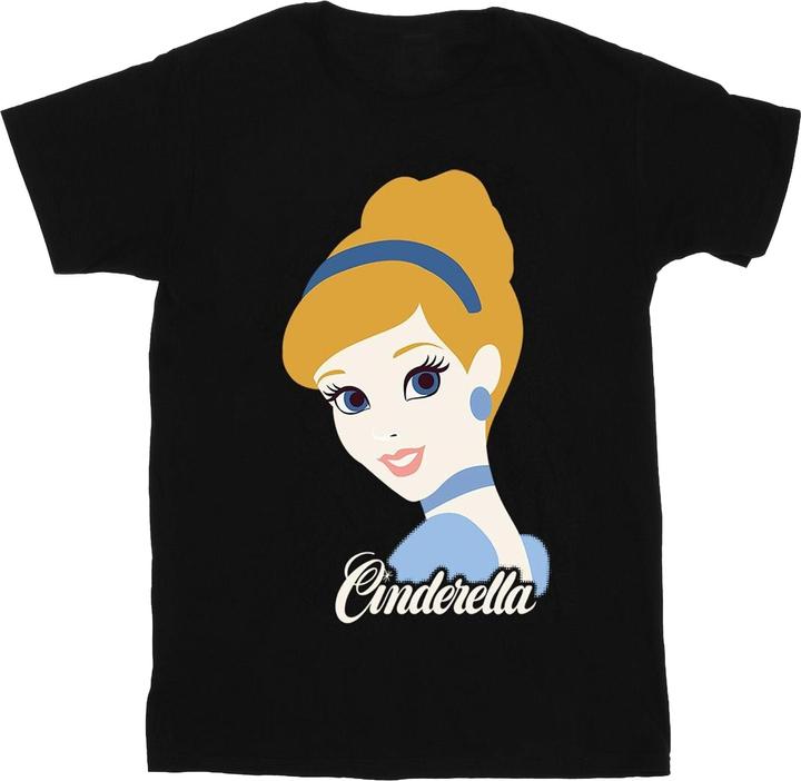 Actual product image Cinderella Girls Silhouette Cotton T-Shirt (140, 146)