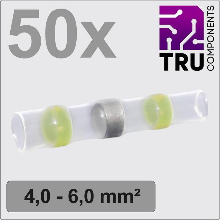 Actual product image Tru Components TC-12888428 Butt connector with heat-shrink tubing 4 mm² 6 mm² Vollis