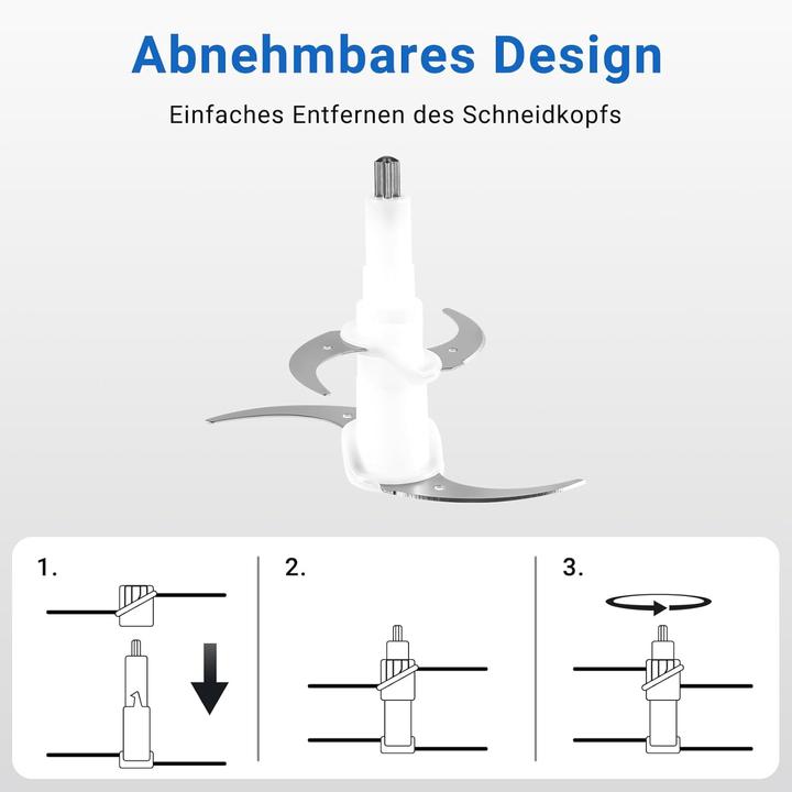 Image du produit Amzchef Fleischwolf mit 2 Geschwindigkeitsstufen (1500 ml, 500 W)