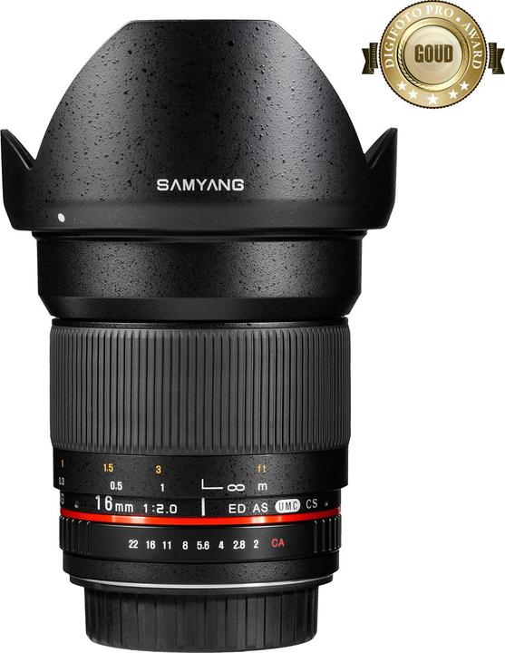 Produktbild Samyang 16mm f/2 ED AS UMC CS - Nikon F (Nikon F, Nikon DX, APS-C / DX)