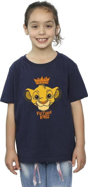 Actual product image Disney Girls The Lion King Future King Cotton T-Shirt (152, 158)
