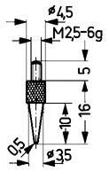 Actual product image Holex Beetle measuring insert steel type 15/ 0.5mm