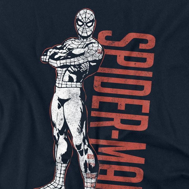 Actual product image Spiderman Unisex Adult Hero Stance T-Shirt (L)