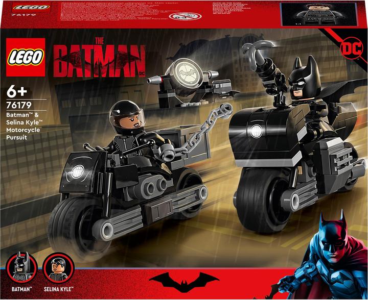 Produktbild LEGO Batman und Selina Kyle: Verfolgungsjagd auf dem Motorrad (76179, LEGO DC)