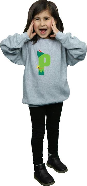 Produktbild Disney Alphabet P Is For Peter Pan Sweatshirt Mädchen (128)