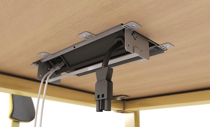 Image du produit IB Connect CUBOBOX Prises. noir S 3x 1x type 13 1x USB-A/C 1x vide (1 x, Type 13, USB)