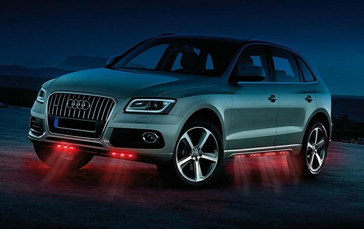 Actual product image Lampa Set with 5x3 LED underbody or interior lighting, red