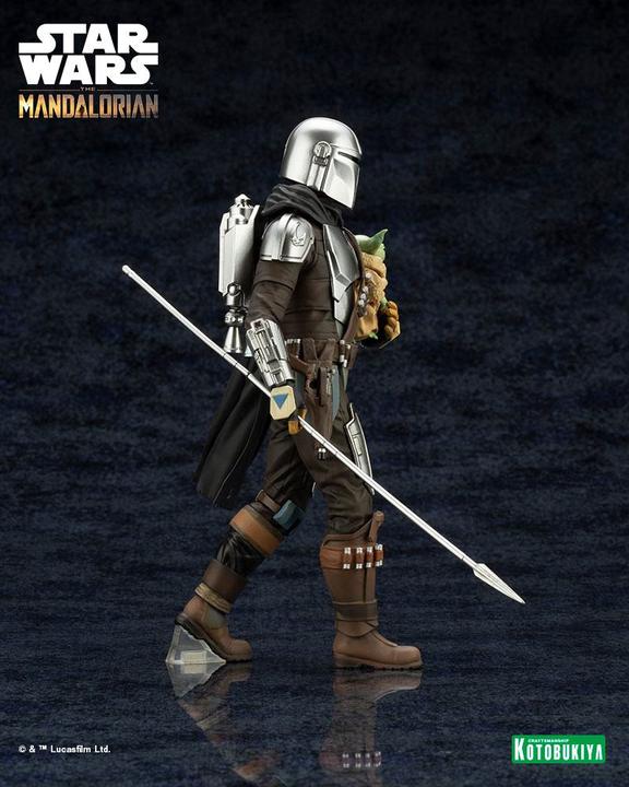 Produktbild Kotobukiya Star Wars The Mandalorian statuette PVC ARTFX 1/10 Mandalorian & Grogu with Beskar Staff 18 cm