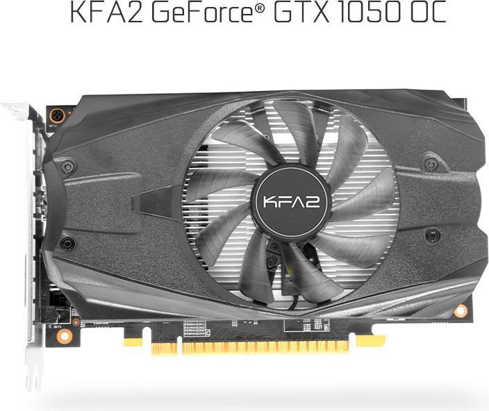 KFA2 GeForce GTX 1050 OC - Grafikkarten (2 GB)