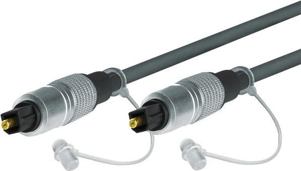 Produktbild Tecline Professional Audio-Lichtleiterkabel, High Quality, Toslink St./St., 1,0 m Hochwertige optische Digit (1 m, TOSLINK)