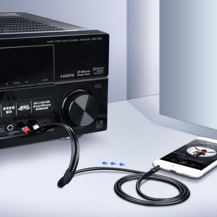 Actual product image Ugreen 2x RCA - 3.5mm jack (2 m, Cinch, 3.5mm jack (AUX))
