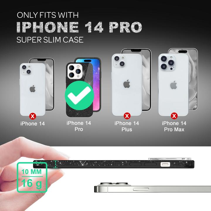 Immagine prodotto Nalia Copertina glitterata (Apple iPhone 14 Pro)