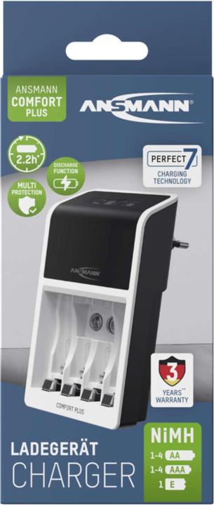 Image du produit Ansmann Comfort Plus 1001-0094 (1 pcs, AA, AAA, Chargeurs sans batterie)