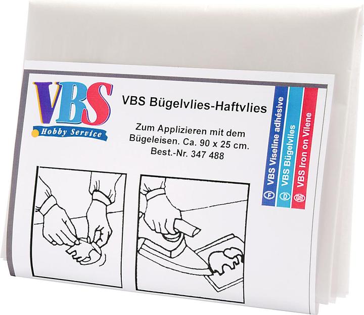 Actual product image VBS Iron-on fleece adhesive fleece, approx. 90 x 25 cm