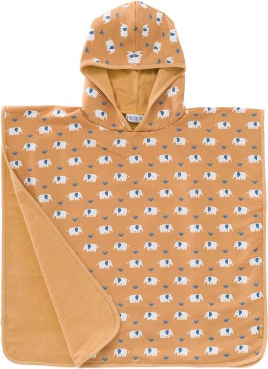 Actual product image Fresk Poncho bath towel, Lobster Cameo Rose