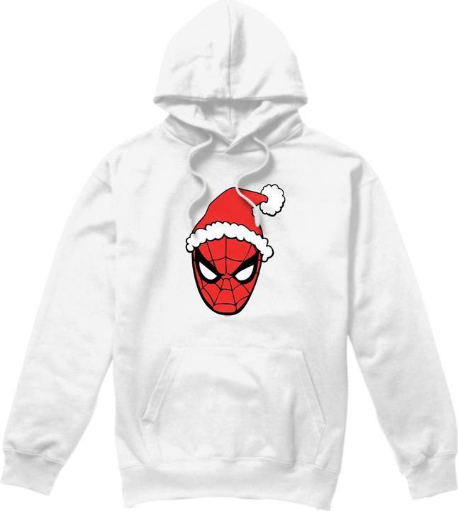 Actual product image Spiderman Mens Santa Hat Hoodie (S)