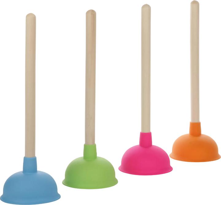Produktbild De Beer Innovations Abflussreiniger Pömpel und Saugglocke Leuchtpink (1 Stk.)
