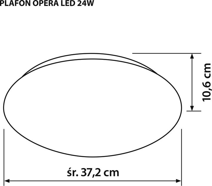 Produktbild Activejet AJE-OPERA Deckenbeleuchtung Nicht austauschbare Glühbirne(n) LED A++ (1900 lm)