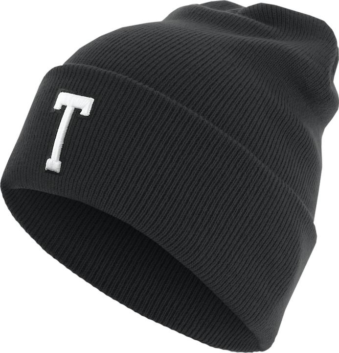 Masterdis Letter Cuff Knit Beanie (One Size)