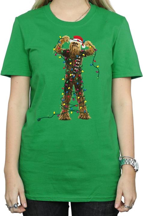 Produktbild Star Wars Chewbacca Christmas Lights TShirt (XXL)