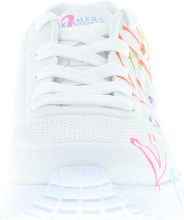 Produktbild Skechers 314064L/WMN Uno Lite-Spread The Love Kinder Mädchen Damen Sneaker Turnschuhe weiss/bunt/neon (31)