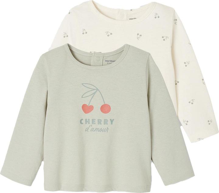 Vertbaudet 2er-Pack Baby Shirts mit Print BASIC