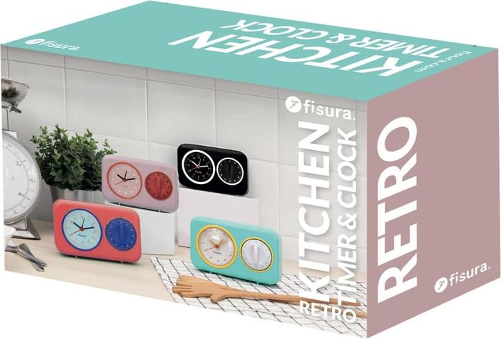 Actual product image Fisura RETRO KITCHEN TIMER pink