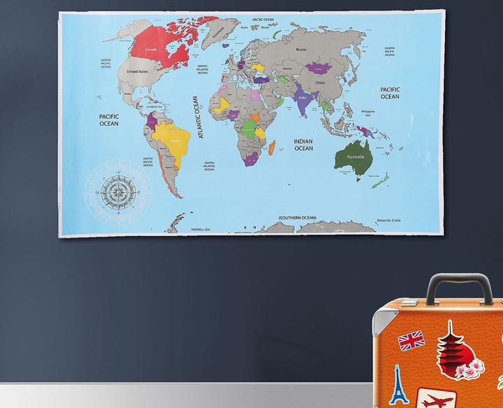 Productafbeelding Ootb Wereldkaart om af te krassen (Mappamondo, 52 x 88 cm)