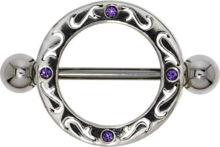 Immagine prodotto Bijouteria Piercing petto (Acciaio chirurgico 316L, Vetro (di orologio), Argento 925)