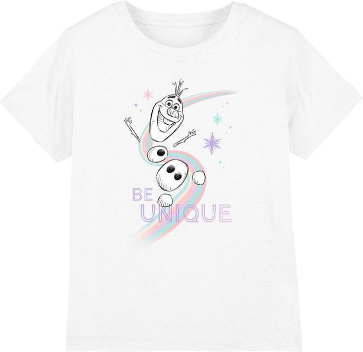 Immagine prodotto Disney Frozen Be Unique Maglietta Olaf Arcobaleno Bambini (152, 158)