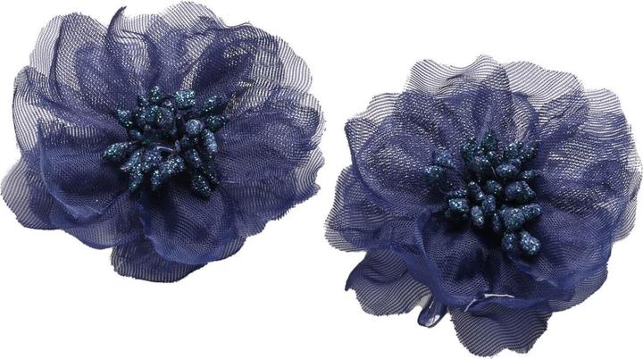 Trisa Celebride Stoffblume Clip Blau