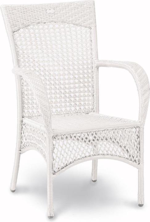 Actual product image Best Aluminium Wicker Chair Madelene white
