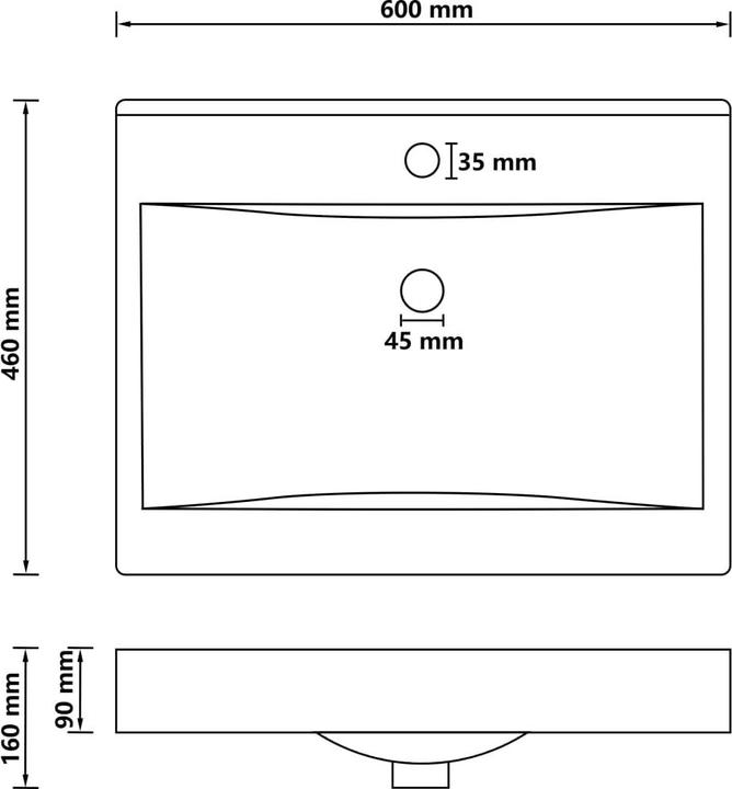 Actual product image VidaXL Jannes (460 mm, 600 mm)