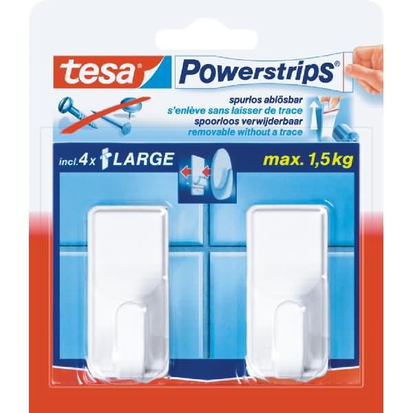 Actual product image tesa Powerstrips Hook large Classic