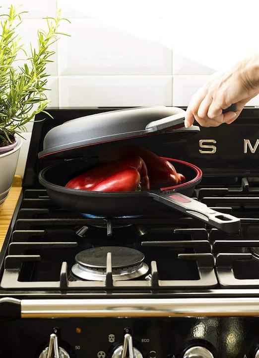Immagine prodotto BRA Padella doppia (20 cm, Padella per friggere, Alluminio)