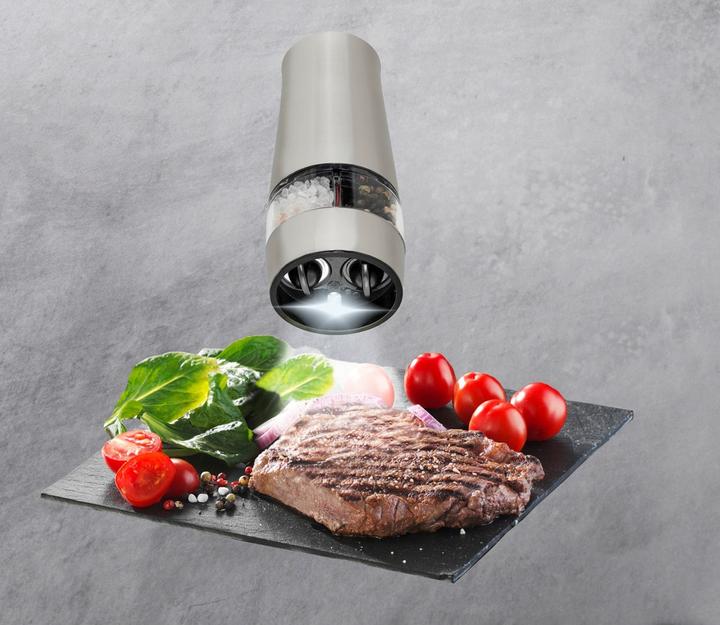 Image du produit Wenko Moulin électrique avec lumière LED 2 en 1 (Sel, Poivre)