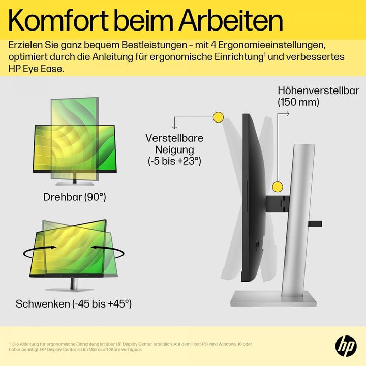 Produktbild HP E24q G5 (2560 x 1440 Pixel, 23.80")