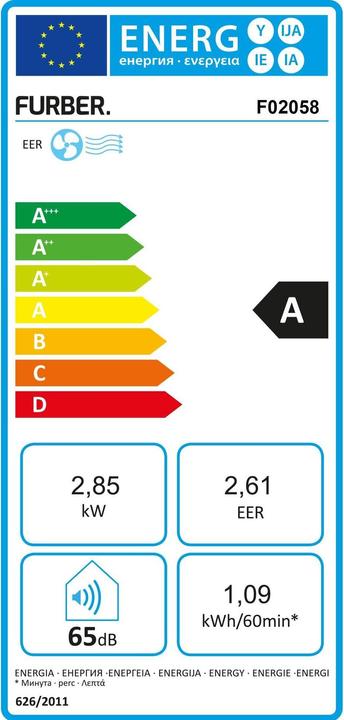 Label énergétique Furber SCANDI-100 (10000 BTU/h)