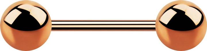 Immagine prodotto Star Piercing Micro bilanciere oro rosa con due sfere (Acciaio chirurgico 316L)